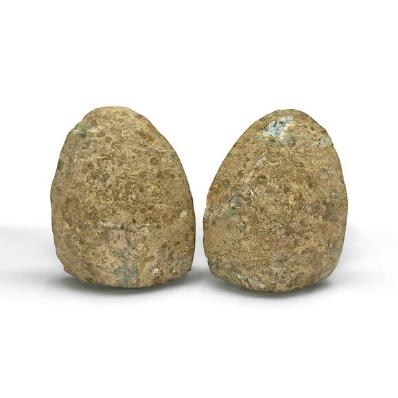 Blue Agate Bookends-Natural Geode-Crystal Quartz-Stone Decor-Boho-Chakra-Healing - Picture 5 of 7